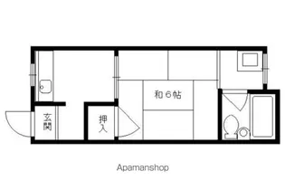 京屋ハイツ【203号室】の間取り