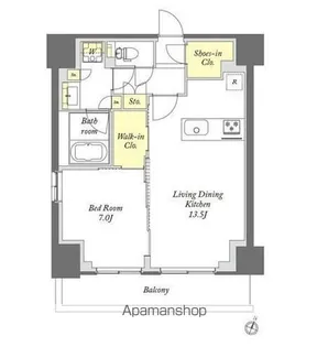 プライムメゾン千葉新町【9階】の間取り