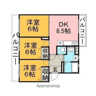 オリーブガーデン【4階】の間取り