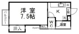 ハイアット北山【202号室】の間取り