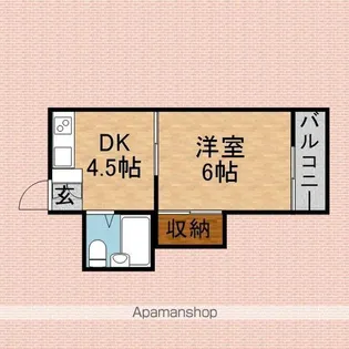 サンライズハイツ朝霞B棟【2階】の間取り