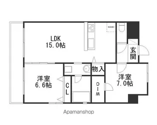 グランシャリオ金山【6階】の間取り