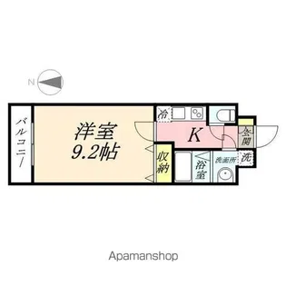 グランフォンテーヌ奉還町【5階】の間取り