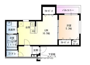 フジパレス百舌鳥八幡Ⅴ番館【103号室】の間取り