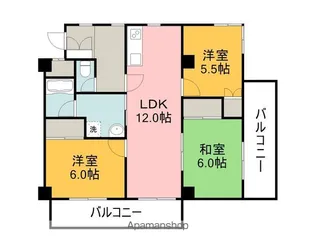 第2古江グリーンハイツ【4階】の間取り