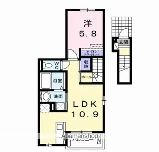 キャパシティ Ⅴ【2階】の間取り