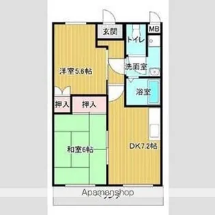エスポワールアイ【1階】の間取り
