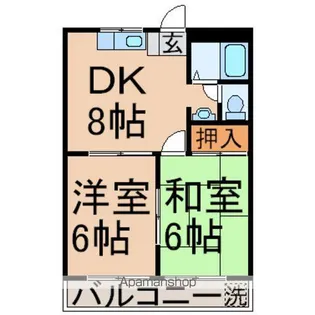 エクセル大和【1階】の間取り