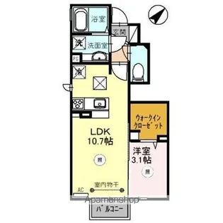 アン・ファミーユ【1階】の間取り