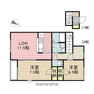 サンドエル天台【2階】の間取り