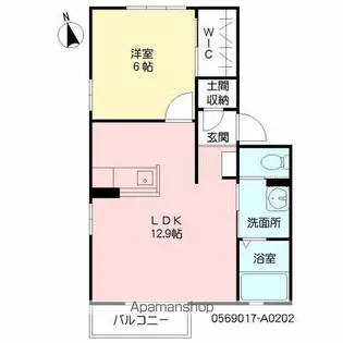 まほろば Ⅰ棟【2階】の間取り