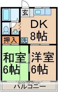 ハイム松原【1階】の間取り