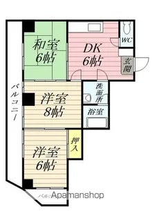 ベルマンション鈴力【4階】の間取り