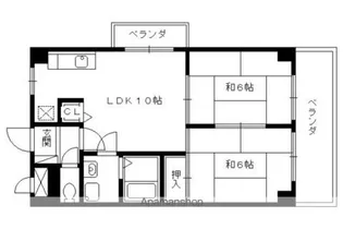 レジデンス桂川【205号室】の間取り