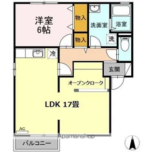 ボナール A【1階】の間取り