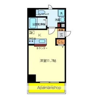 大阪府大阪市西区千代崎2丁目【マンション】の間取り