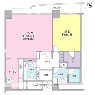 四番町プラザ【7階】の間取り