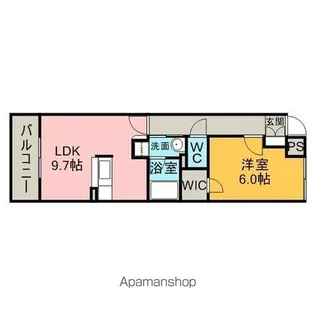 サプリーム若草【3階】の間取り