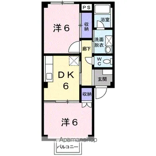 シティハイツ秋櫻【1階】の間取り