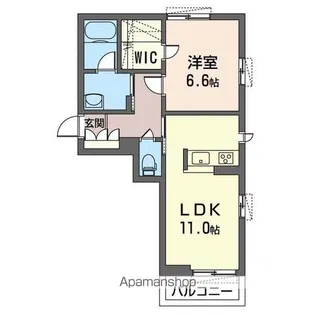 ヴェイル61【203号室】の間取り