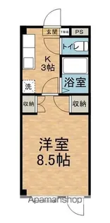 ビックソルトヒルA【105号室】の間取り