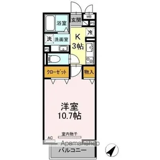 Bodhi【3階】の間取り