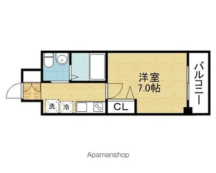 セレニテオズ北巽【9階】の間取り