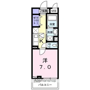 サイド ライス フィールドⅡ【1階】の間取り