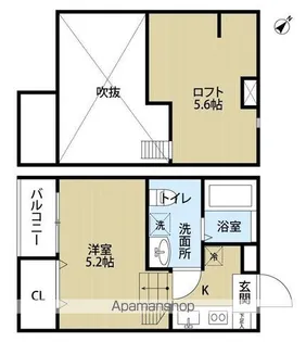 ソラーナ天台【1階】の間取り