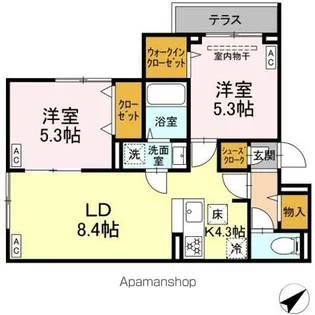 セレスティア江戸川III【1階】の間取り