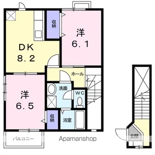 メゾン・コリーヌ【2階】の間取り