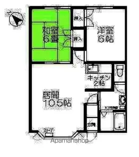 5丁目ハイツいずみ【201号室】の間取り