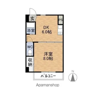ガーデンハイムNOSAKA【405号室】の間取り