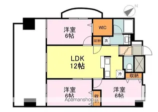 フラットリア春日【8階】の間取り