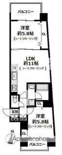 PORTSIDE URBAN RESIDENCE【4階】の間取り