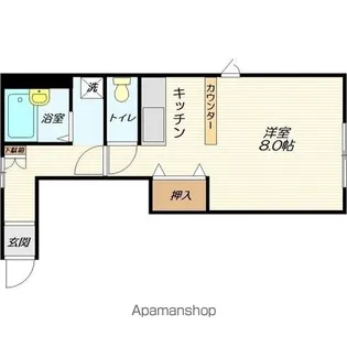 ヴィレッジアルカディア【201号室】の間取り