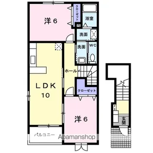 サンリット パレスA【2階】の間取り