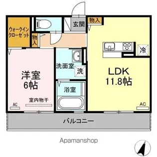 シャンデリア【3階】の間取り