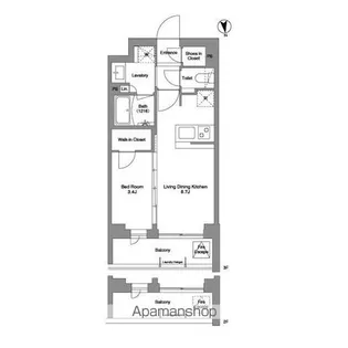 コンフォリア戸越公園【2階】の間取り