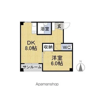 エリーコーポITOH【202号室】の間取り