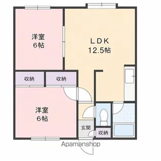 ハイツレインボー2【3階】の間取り