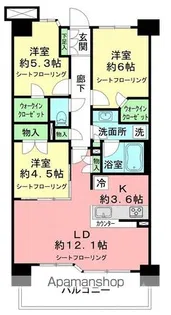 プライム湘南辻堂リーフィアレジデンス【2階】の間取り