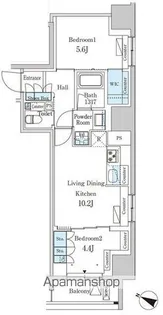 パークアクシス神保町【3階】の間取り