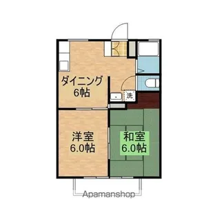 MKハイツA棟【2階】の間取り