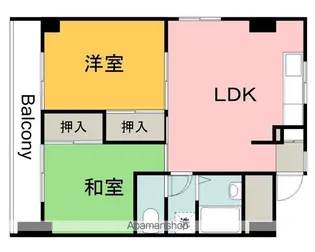 広島県広島市安佐南区古市2丁目【マンション】の間取り