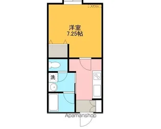 メゾン・ド・サン【206号室】の間取り