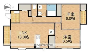 シュプールしのはらⅩⅢ【1階】の間取り