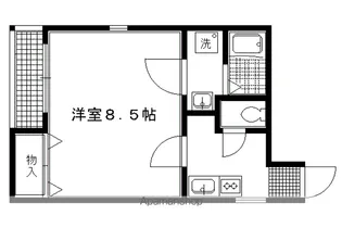 グランコスモ御所東【201号室】の間取り