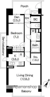 BRILLIA IST 三軒茶屋 ブラッサムテラス【3階】の間取り