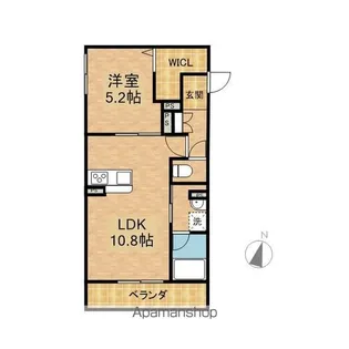 モンシェリ【202号室】の間取り